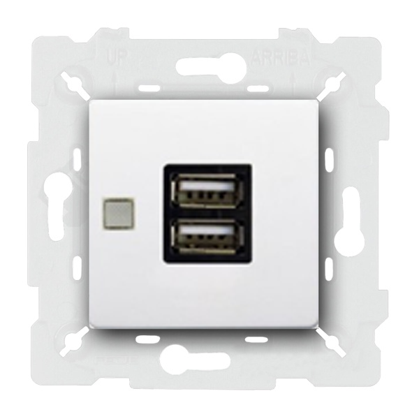  Розетка USB для зарядки устройств Fede Vintage Corinto Белый (в сборе)